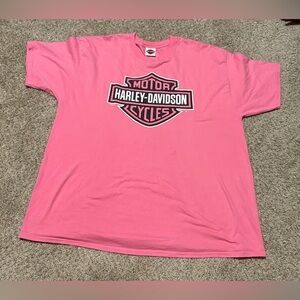 🌸 PINK 🌸 Harley-Davidson Tee with Iconic Logo
